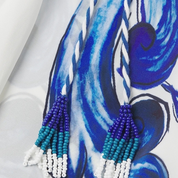 FARM Rio Vibrant Blue and White Apparel - Picture 5 of 14